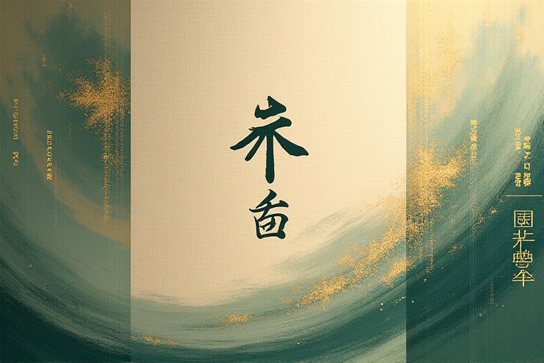 日本の著作権を象徴するイメージ、伝統的な巻物とモダンなアイコン